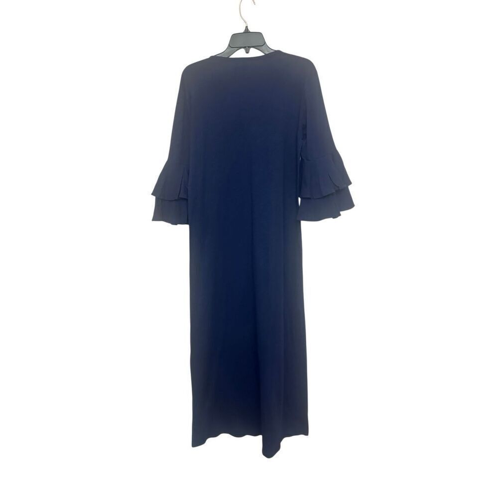 Alison Brett x Casual Women's Bell Sleeve Layered Ruffle Dress Navy Blue Size XS